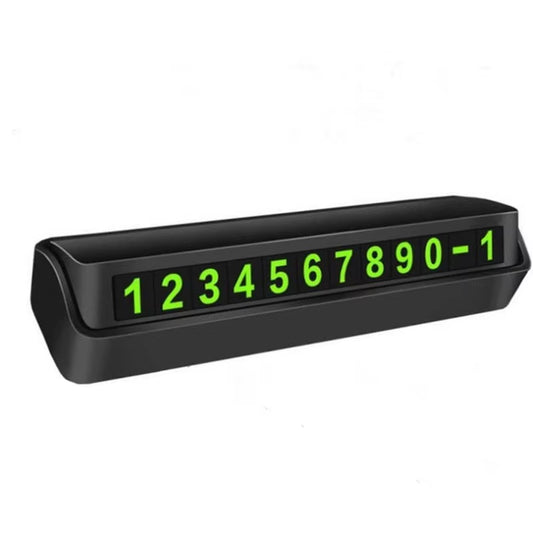 Car Temporary Parking Card Hidden Night Luminous Phone Number Card Plate Car Park Stop Auto Car Accessories Interior Styling