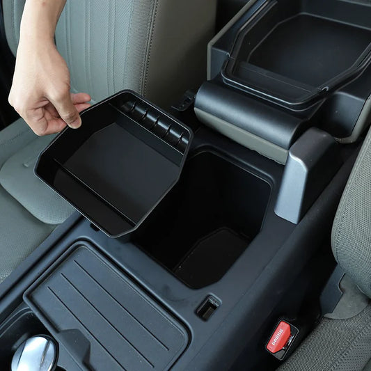 TINKI for Land Rover Defender 110 20-2021 Black Car Central Storage Box Door Phone Glove Armrest Box Storage Box Car Accessories