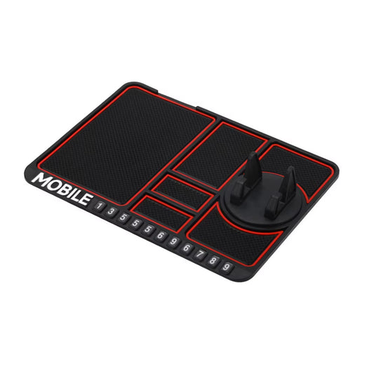 Car Silicone Anti-Slip Mat Auto Phone Holder Sticky anti Slide Dash Phone Mount Parking Number Card Mat Accessories Car Gadgets
